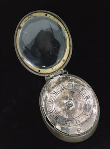 Reloj puritano ovalado, c.1650 de English School